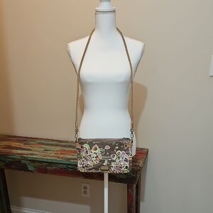 Sakroots Multicolor Floral Crossbody Bag